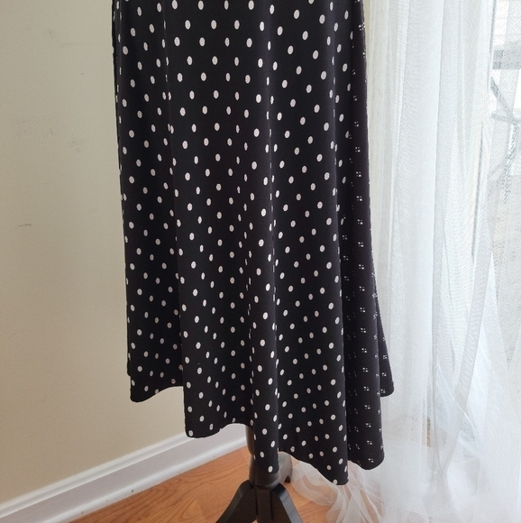 chico's Dot Mix Asymmetrical Skirt Size Medium (Chico's 1) - Picture 2 of 11